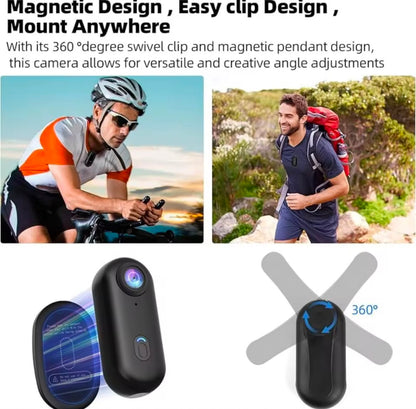 WiFi Mini Body Cam 4K - Compact Sports & Adventure Camera