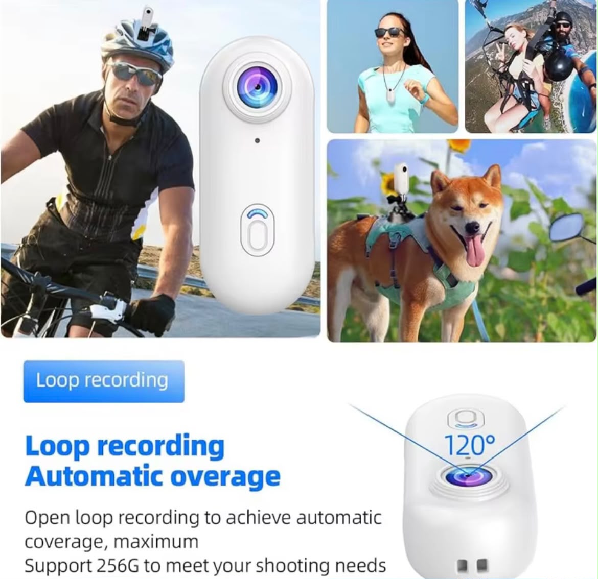 WiFi Mini Body Cam 4K - Compact Sports & Adventure Camera
