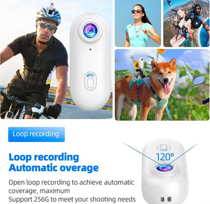 WiFi Mini Body Cam 4K - Compact Sports & Adventure Camera